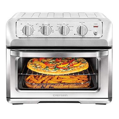 image of CHEFMAN - ToastAir 6-Slice Convention Toaster Oven + Air Fryer - Silver with sku:bb21626377-6426010-bestbuy-chefman