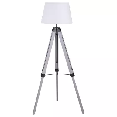 Dayton Adjustable Empire Shade Tripod Floor Lamp Grey