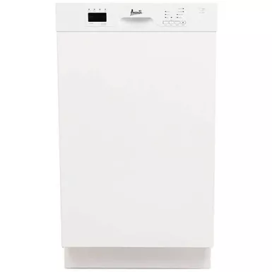 image of Avanti 53 dBA White Built-In Front-Control Dishwasher with sku:dwf18v0w-electronicexpress