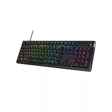 image of HyperX Alloy Rise - Hot-Swappable Mechanical Gaming Keyboard, PC, Ambient Light Sensor, Gasket Mounted, Linear Switches with sku:b0cynzn63j-amazon