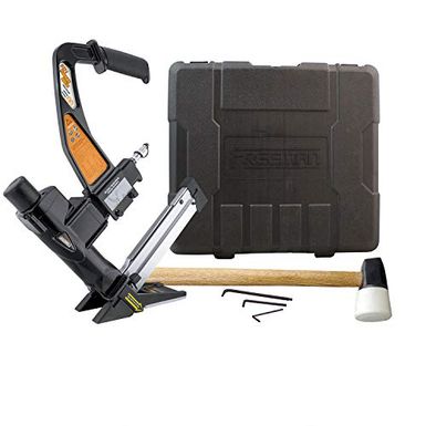 image of Freeman PFL618BR Pneumatic 3-in-1 15.5-Gauge and 16-Gauge 2" Flooring Nailer and Stapler with Case with sku:b002evpo54-fre-amz