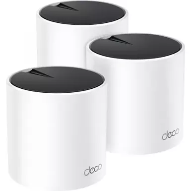 image of TP-Link - Deco X25 AX1800 Dual-Band Whole Home Mesh Wi-Fi 6 System (3-Pack) - White with sku:bb21989069-bestbuy