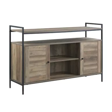 ACME Baina TV Stand, Rustic Oak & Black Finish