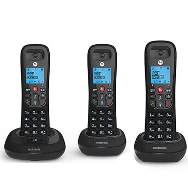 image of Motorola CD4013 Cordless Telephone - 3 Handsets with sku:cd4013-electronicexpress