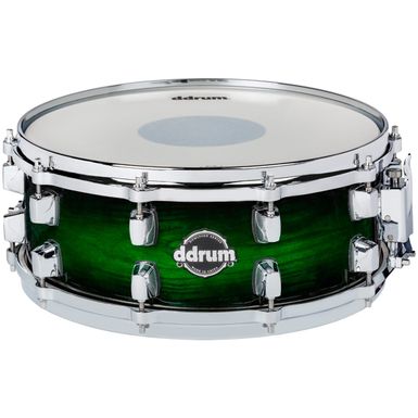 image of ddrum Dominion 5.5x14 Snare Drum. Greenburst with sku:ddr-dmashsd5.5x14gb-guitarfactory