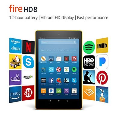Amazon - Fire HD 8  (7th Generation) - 8" HD Display - 32GB - Canary Yellow - with Special Offers