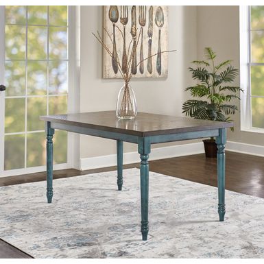 image of Harcrest Dining Table Teal with sku:pfxs1405-linon