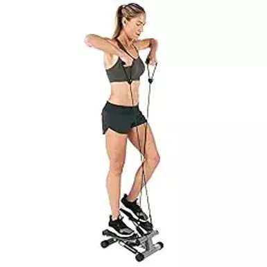 image of Sunny Health & Fitness Mini Stepper for Exercise Low-Impact Stair Step Cardio Equipment with Digital Monitor with sku:b0016bqfss-amazon
