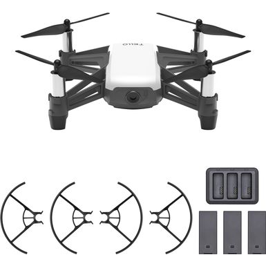 image of Ryze Tech - Tello Boost Combo Quadcopter - White And Black with sku:bb21083259-6289119-bestbuy-ryzetech