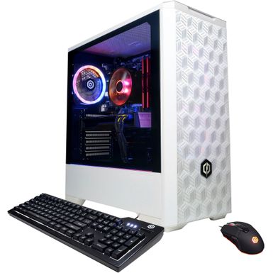 image of CyberPowerPC - Gamer Xtreme Gaming Desktop - Intel Core i5-12400F - 16GB Memory - NVIDIA GeForce RTX 3050 - 500GB SSD - White with sku:bb22092199-6533250-bestbuy-cyberpowerpc