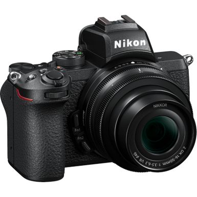 Left Zoom. Nikon - Z50 Mirrorless Camera Two Lens Kit with NIKKOR Z DX 16-50mm f/3.5-6.3 VR and NIKKOR Z DX 50-250mm f/4.5-6.3 VR Lenses - B