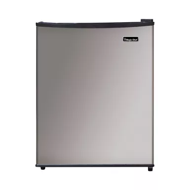 image of Magic Chef 2.4 cu. ft. Stainless All-Refrigerator/ Compact Refrigerator with sku:mcar240se2-magicchef