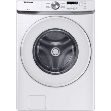 image of Samsung - 4.5 Cu. Ft. High Efficiency Stackable Front Load Washer with Vibration Reduction Technology+ - White with sku:bb21570542-6416171-bestbuy-samsung