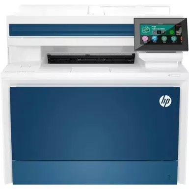 image of HP - LaserJet Pro 4301fdn Color All-in-One Laser Printer - White/Blue with sku:bb22119204-bestbuy