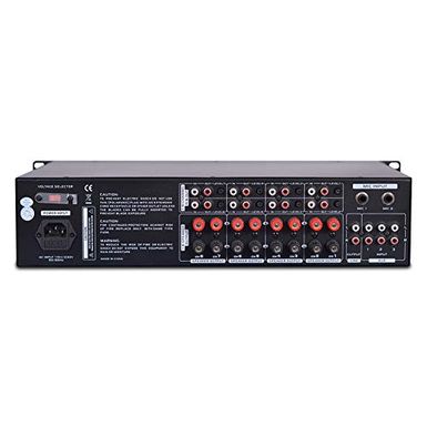 image of 8-Channel Wireless Bluetooth Power Amplifier - 4000W Rack Mount Multi Zone Sound Mixer Audio Home Stereo Receiver Box System w/RCA, USB, AUX - for Speaker, PA, Theater, Studio/Stage - Pyle PT8050CH with sku:b07rt73kp5-pyl-amz