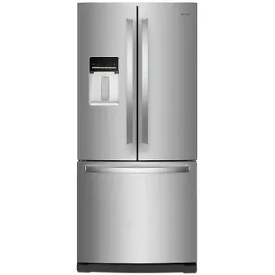 image of Whirlpool - 19.7 Cu. Ft. French Door Refrigerator - Stainless Steel with sku:wrf560sehz-electronicexpress