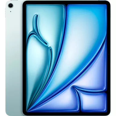 image of Apple - 13-inch iPad Air M2 chip Wi-Fi 256GB - Blue with sku:mv2f3ll/a-streamline