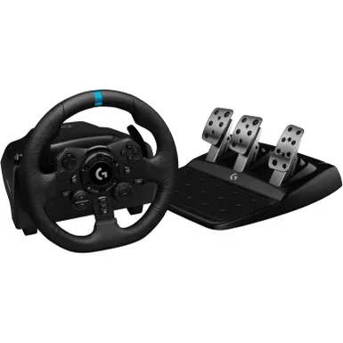 image of Logitech - G923 Racing Wheel and Pedals for PS5, PS4 and PC - Black with sku:941000147-electronicexpress