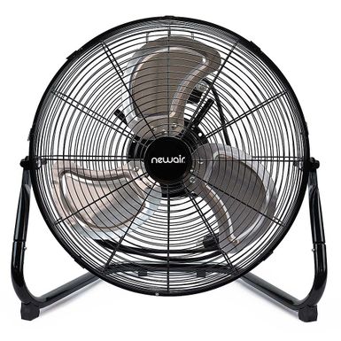 Alt View Zoom 12. NewAir - 3000 CFM 18” High Velocity Portable Floor Fan with 3 Fan Speeds and Long-Lasting Ball Bearing Motor - Black