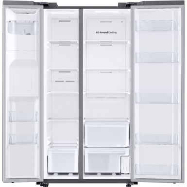 Alt View Zoom 1. Samsung - 27.4 Cu. Ft. Side-by-Side Refrigerator - Stainless steel