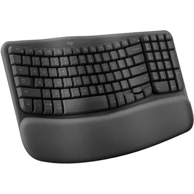 image of Logitech - Wave Keys Wireless Ergonomic Keyboard with sku:hl6507-ingram