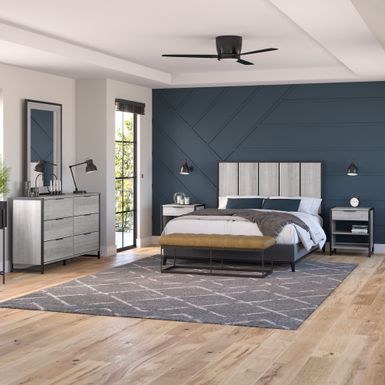 image of Atria 5-piece Bedroom Set with Full/Queen Headboard by Bush Furniture - Platinum Gray with sku:d-_avdml0npkwi8bfv7-jwstd8mu7mbs-overstock