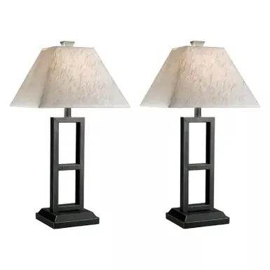 Black Deidra Metal Table Lamp (2/CN)