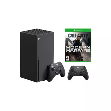 image of Xbox X + Call of Duty Modern Warfare Bundle with Extra Controller with sku:rrt-00001-3-streamline