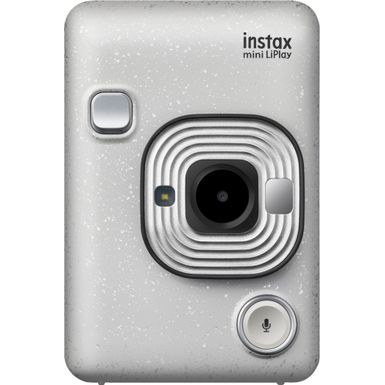 image of Fujifilm - instax mini LiPlay Instant Film Camera - Stone White with sku:bb21261373-6355184-bestbuy-fujifilm