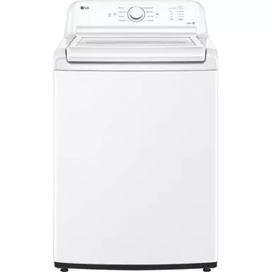 image of LG - 4.3 Cu. Ft. High-Efficiency Top Load Washer with SlamProof Glass Lid - White with sku:bb22266232-bestbuy