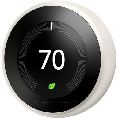 image of Google - Nest Learning Smart Wifi Thermostat - White with sku:bb20725076-5852329-bestbuy-nest