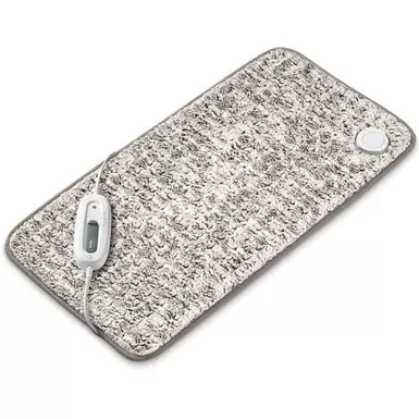 image of Beurer - Nordic Lux XL Faux Fur Heating Pad - Light Gray with sku:bb22236281-bestbuy