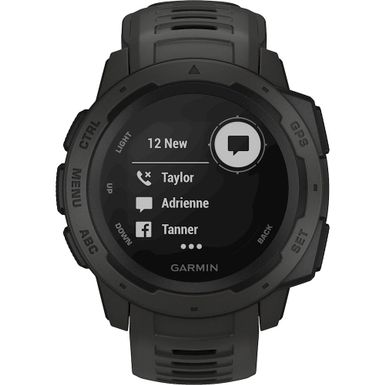 Alt View Zoom 14. Garmin - Instinct GPS Smartwatch 45mm Fiber-Reinforced Polymer - Graphite