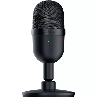 image of Razer Seiren Mini Ultra-Compact Streaming Microphone, Black with sku:06vd26-ingram