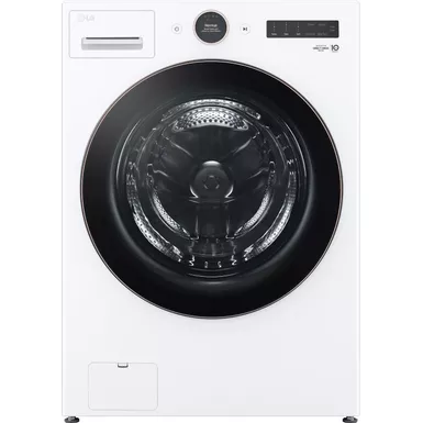 image of LG - 5.0 Cu. Ft. High-Efficiency Smart Front Load Washer with Steam and TurboWash 360 - White with sku:bb22063565-bestbuy