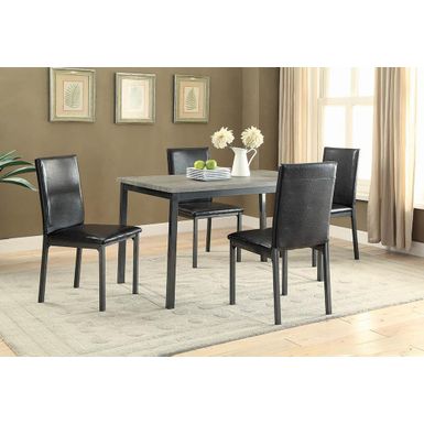 image of Garza Upholstered Dining Chairs Black (Set of 2) with sku:100612-coaster