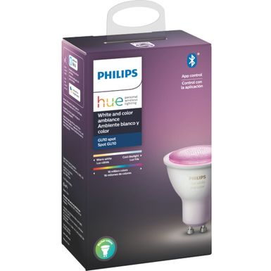 Alt View Zoom 12. Philips - Hue White & Color Ambiance GU10 Bluetooth Smart LED Bulb - Multicolor