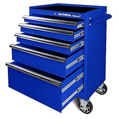 image of Olympia Tools Tool Cabinet, 27in, Blue with sku:b0c6nyyslm-amazon