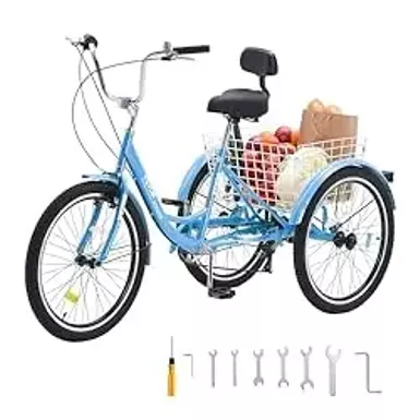 image of VEVOR Adult Tricycles Bike with sku:b0czdf8z1c-amazon