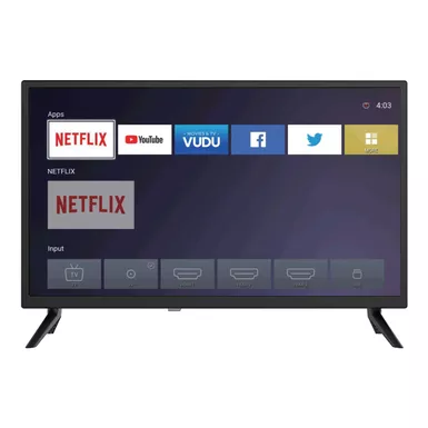 image of Supersonic 24 inch Smart LED LCD HD TV with sku:sc-2416tv-powersales