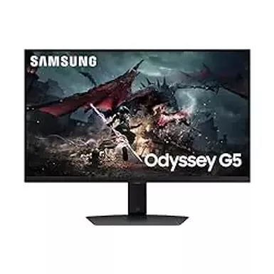 Samsung - Odyssey G50D 27" QHD IPS 180Hz 1ms AMD FreeSync Gaming Monitor with HDR 400 (DisplayPort, HDMI) - Black