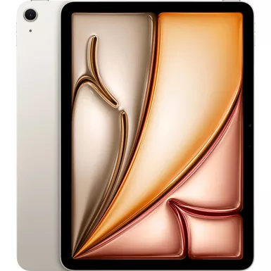 image of Apple - 11-inch iPad Air M2 chip Wi-Fi 128GB - Starlight with sku:muwe3ll/a-streamline