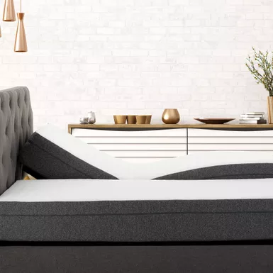 image of FlexSleep 10" Medium Gel Infused Full Memory Foam Mattress/Bed-in-a-Box and FlexSleep 3.0 Adjustable Bed Base with sku:810009166859-sby