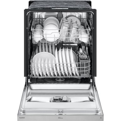 Alt View Zoom 2. LG - 24" Front Control Built-In Stainless Steel Tub Dishwasher with QuadWash and 50 dba - Stainless steel