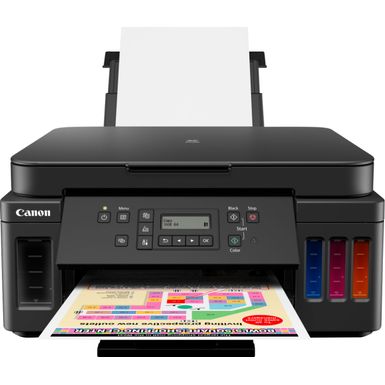 image of Canon - PIXMA MegaTank G6020 Wireless All-In-One Inkjet Printer - Black with sku:bb21266623-6356231-bestbuy-canon