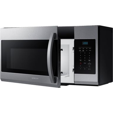 Alt View Zoom 13. Samsung - 1.7 Cu. Ft. Over-the-Range Microwave - Stainless steel