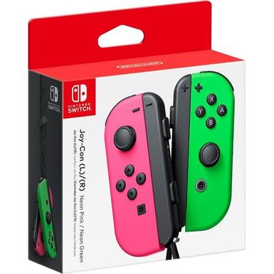 image of Nintendo - Joy-Con (L/R) Wireless Controllers for Nintendo Switch - Neon Pink/Neon Green with sku:bb20933739-6182525-bestbuy-nintendoofamerica