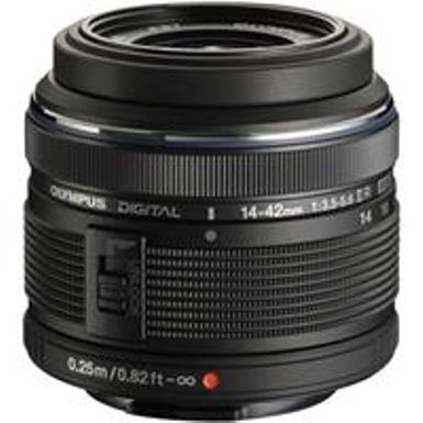 Olympus M. Zuiko Digital 14-42mm f/3.5-5.6 II R Lens - Black - for Micro Four Thirds System