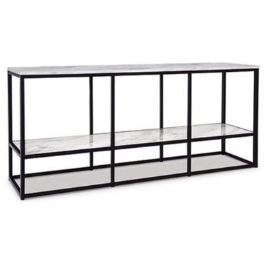 image of Gray/Black Donnesta Extra Large TV Stand with sku:w192-10-ashley