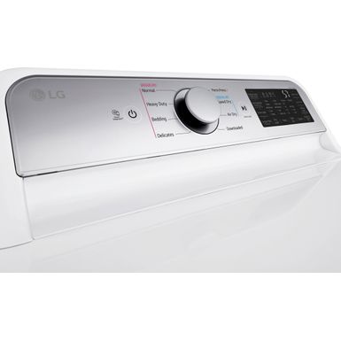 Alt View Zoom 11. LG - 7.3 Cu. Ft. Smart Gas Dryer with EasyLoad Door - White